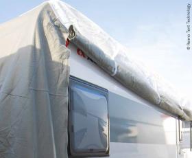 Caravan beskyttelsesafdækning PREMIUM, længde 510-550cm, til campingvognbredder op til 250cm