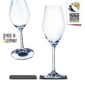 Champagne briller magnet sæt med 2, inkl. 2 magnetiske coasters