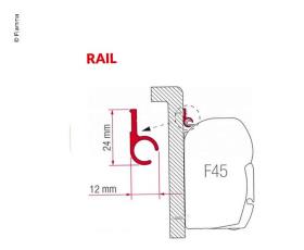 Adapter Rail"R"300cm