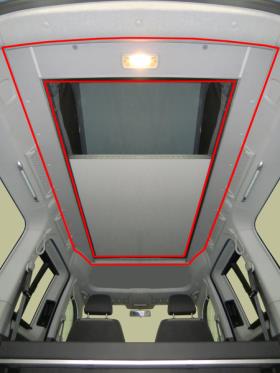 VW Caddy Maxi interior trim for pop top roof, LWB, from 2008