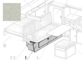 VW T3 year 1980-1990 folding seat narrow, kit Florida