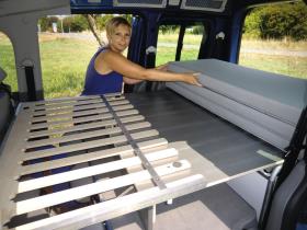 Seng med madras til Renault Kangeroo II Kort model