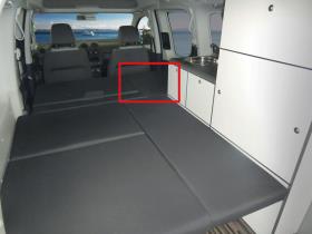 VW Caddy Camp Maxi, polstring mørkegrå 1 stykke inkl. Skum