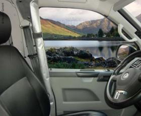 VW T6/5 dørgardiner til chaufør og passager forsæder siderne