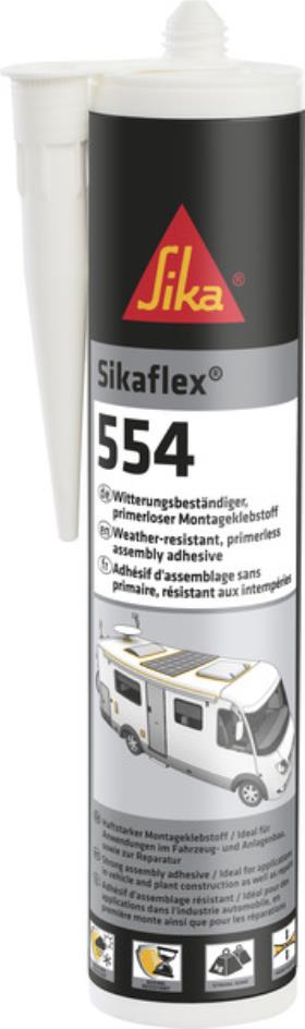 Monteringslim Sikaflex-554 Sort - 300 ml patron