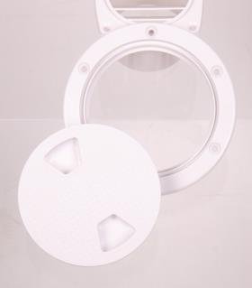 Inspection opening with screw cap Ã?198mm, white