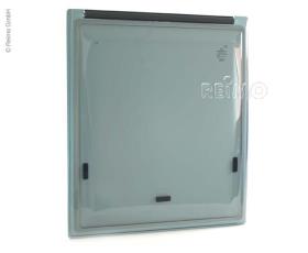 Gardin vindue. Ducato 2007, 566x650mm, frostet glas sort