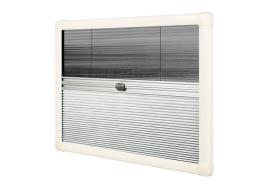Duo pleated blind UCS 472x501mm cream