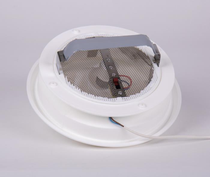 Luftudtag Ø243 mm, tagåbning 165 mm, med 12V ventilator