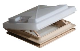 MPK Rooflight with Flyscreen 280 x 280 mm, Opal Glass, beige