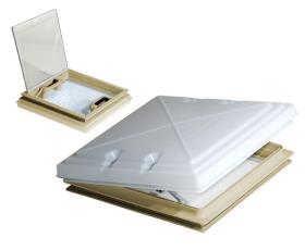 MPK Rooflight 400x400mm with Frosted Glass and Flyscreen
