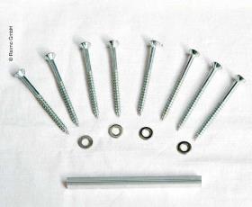 Mounting kit for Thule Vent roof hoods and crank roof hoods