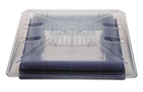 Roof hatch cover interior white 400 x 400 mm with roller blind