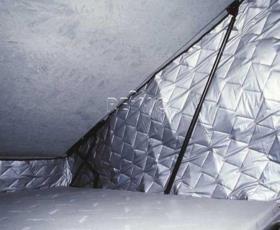 Thermo mats for folding roofs, VW T5 short wheelbase, Easyfit high at the front