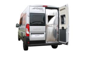 Bagdørisolering Ducato, med vinduesudskæring, H2, 1-delt