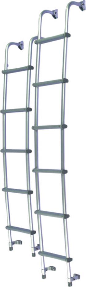 Rear ladder for box vans