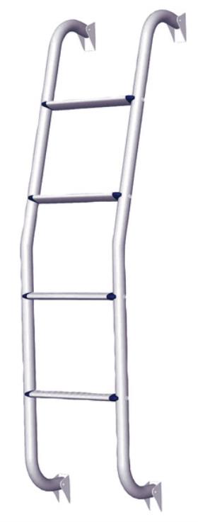 Aluminium ladder 4-step 126cm