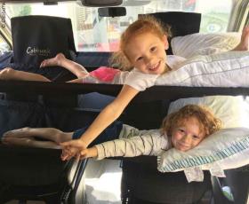 Patented cab bed system for cab swivel seats.