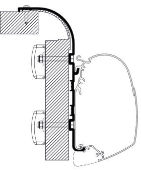 Adapter Thule Omnistor fortelt Bailey