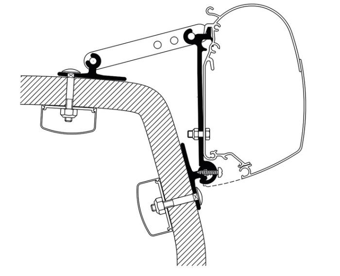 Thule Universal Adapter Omni Wall - 3 stk