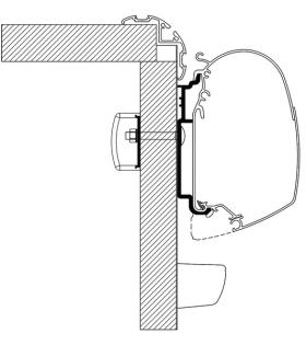 Markise adapter til Omnistor markise TO 5200 Knaus autocamper 2017