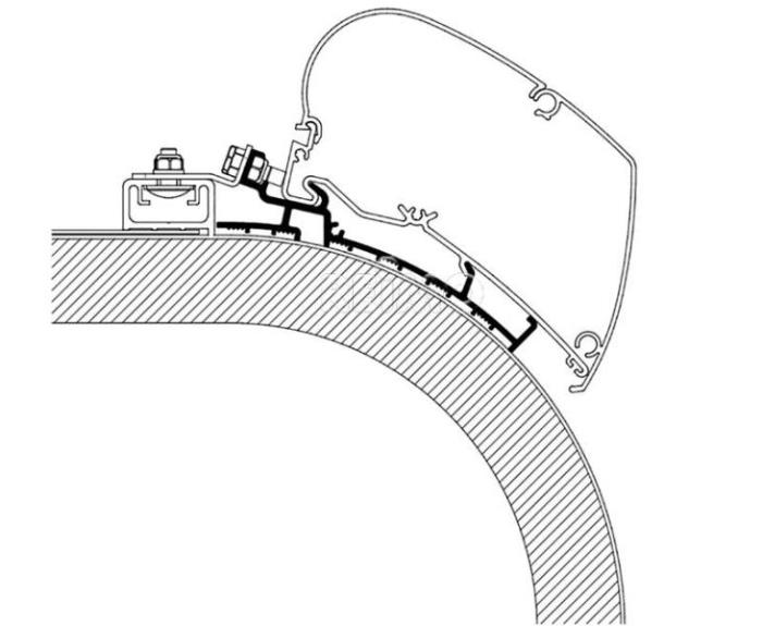 Awning adapter til Rapido, 450cm