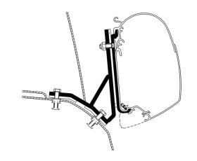 Awning attachment for Thule Omnistor wall awning series 5