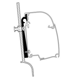 Omnistor awning adapter for Westfalia vehicles
