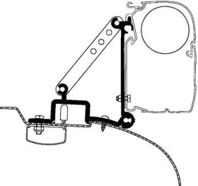 Adapter til fortelt Fiat Ducato og lignende op til 2006 TO 3200/4200/5200