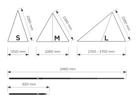 Subsola Seitenpaket 2,50m
