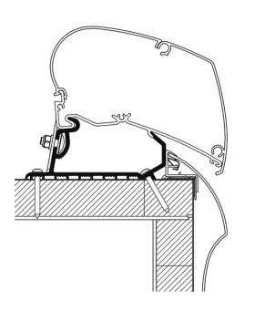 Adapter til Omnistor markise, Hobby Optima LED, Deluxe / Premium