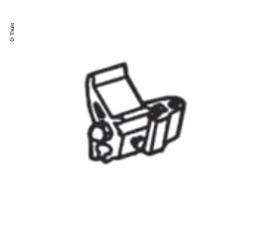 Articulated arm mounting on housing left, O 5000