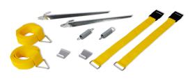 Storm mounting kit for awnings 2x3m, yellow