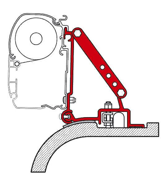 FIAMMA adapter F45i / F45iL, Ducato / Boxer / Jumper