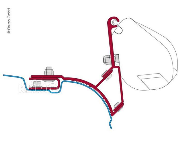 Fiamma adapter f. VW-T5 Multivan eller Transporter til Fiamma Awning F35 UK Vers