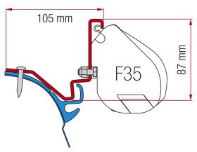 Adapter for F35, VW T6 LR Westfalia Kepler