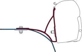 Fiamma awning F45 mounting set Fiat Ducato from 06/2006 with roof rack