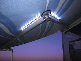 LED light strip for awning