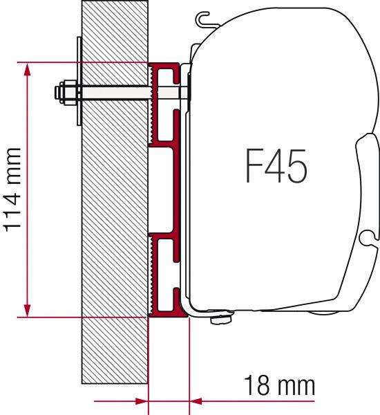 Adapter til F45i / F45iL / ZIP speciel montering