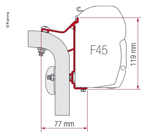 Adapter F45i / L / F50 / F55 HymerB klasse 95