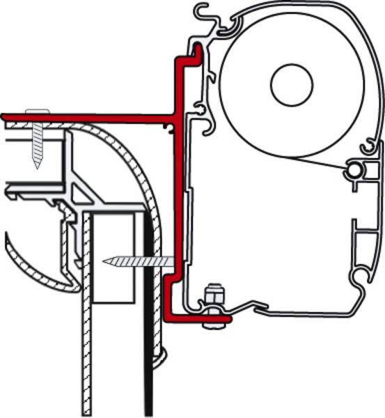 Awning adaptere til Adria, Pilote, Bürstner