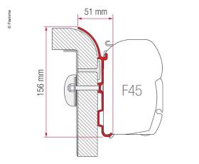 Adapter kit F1 / F45i / F45iL Bürstner