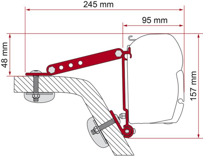 Adapter Kit Wall F1 / F45 / F50 / F55