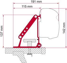 Adapter F1 / F45 / F35 / F50 / F55 til tagstativ