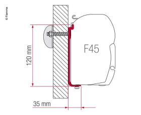 FIAMMA awning wall adapter F45 AS110 190-230cm