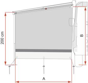 Seitenwand für F45 190cm