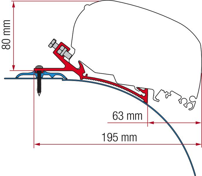 Fiamma Adapter Kit F80 Laika Kreos fra 2021