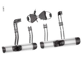 Extension for BackPower bicycle rack for trailer coupling, 4th wheel