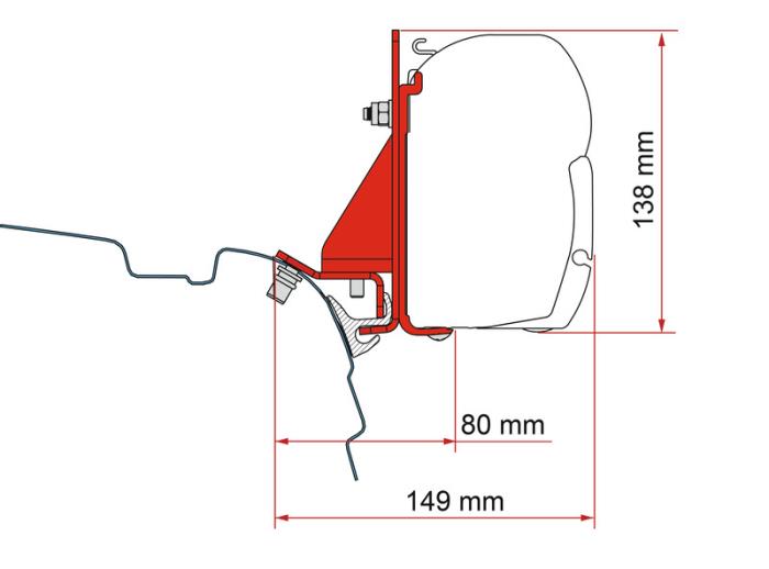 Adapter til fortelt F45 til T5/T6