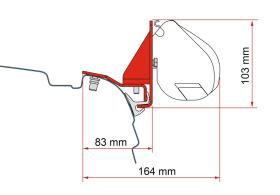 Monteringsadapter til F35 Pro VW T5/T6/T6/T6.1 Multirail Reimo